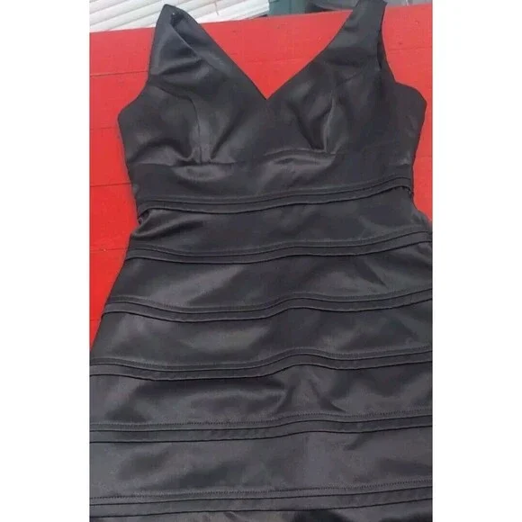 ! American Living Short Black Sleeveless Formal Dress sz 6 - Picture 4 of 7